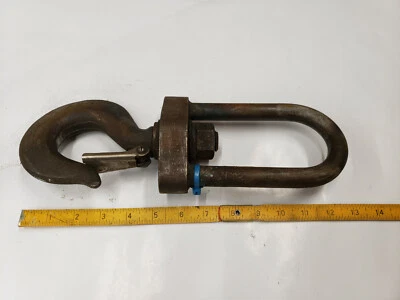 $80 • Buy ASC Crosby 4-Ton Rigger Crane Swivel Lift Hook W/Latch 3/4 Oblong Link  MADE USA