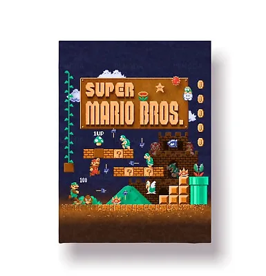 Super Mario Bros Poster - Canvas Painting Art- 12 X 16” - High Quality Prints • $12.59