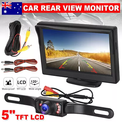 Waterproof HD Car Reverse Camera Kit Monitor Night Vision Rear View Parking Cam • $35.85