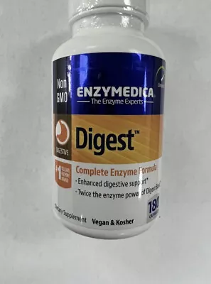 Enzymedica Digest Complete Enzymes Capsules180 Caps  Exp 03/2025+  New&sealed • $36.95