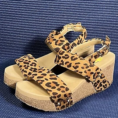 VOLATILE Women’s Aubree Wedge Sandal Leopard Print Size 7 • $23