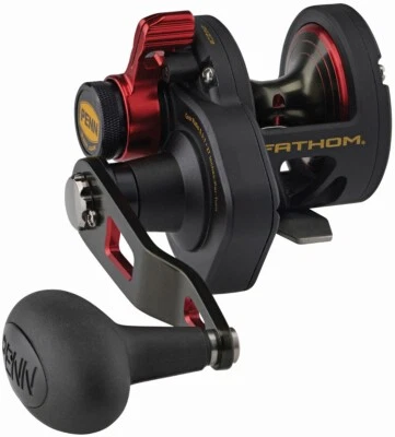 $159.99 • Buy Penn FATHOM 10 LEVER DRAG Overhead Reel FTH10XNLD + Warranty 