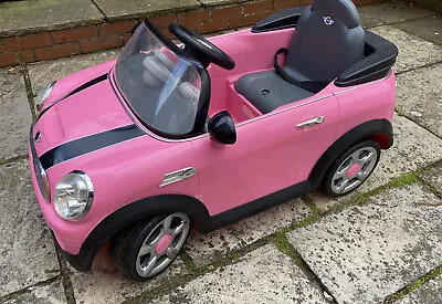 £35 • Buy Mini Cooper Kids Electric Ride On Car For Outdoor Use - Pink