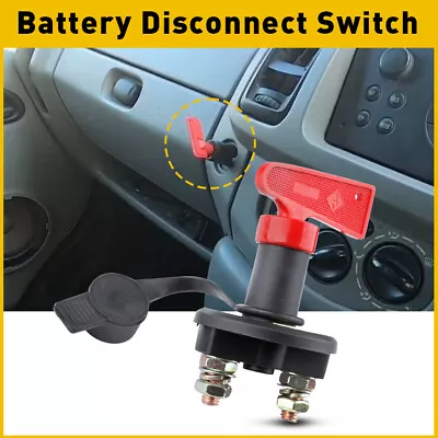 12V Battery Disconnect Rotary Switch Cut On/Off Set For Car SUV RV Marine Boat • $9.89