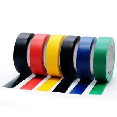 6 X Pack PVC Electrical Insulating Tape Coloured Insulation Tapes 19mm X 8 Meter • £3.99