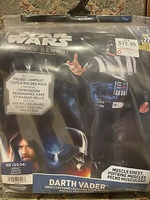 $62 • Buy Licensed Star Wars Obi-Wan Kenobi - Darth Vader Costume Adult SD (32-34)