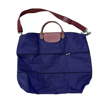 Longchamp Le Pliage Large Nylon Expandable Tote Purple • $250