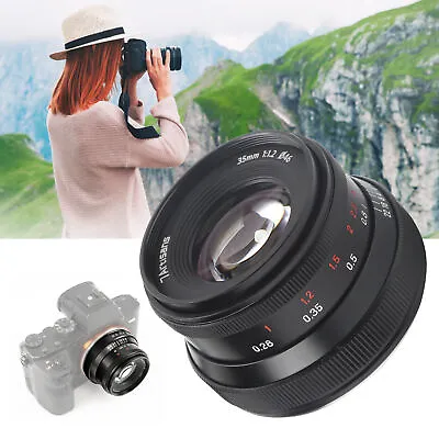 $203.81 • Buy 7Artisans 35mm F/1.2 Camera Lens For Sony NEX‑7/A6000/A6000L/A6300/A6400 E‑Mount