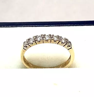 Beautiful Genuine 14K Yellow Gold Women Ring Rings Real With Diamonds 25 Pts (BC • $254.41
