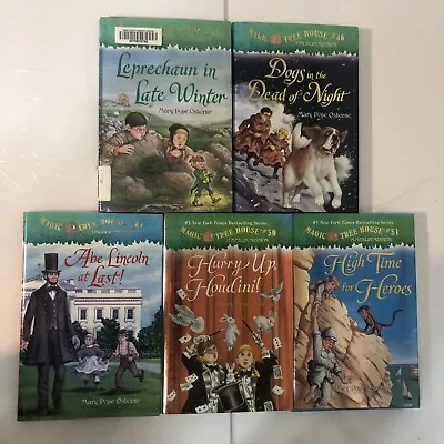 Lot Of 5 Hardcover Magic Tree House #43 46 47 50 51 • $8.99