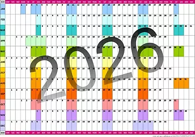 2026 YEAR WALL PLANNER Office Organiser Event Planner A3 A2 A1 A0  Jan - Dec • £5.65