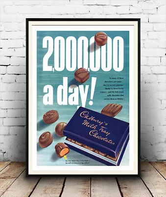 Cadburys Chocolates 1950's Advertising  Poster Reproduction. • £5.09