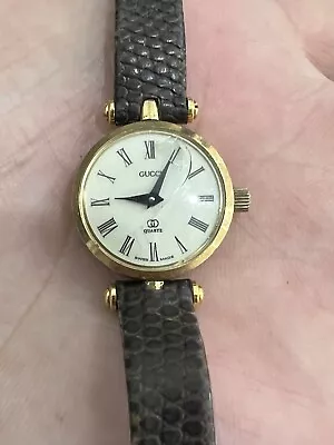 Vintage Gucci 2000L White Dial Women's Quartz Watch From Swiss Made Read • $69.99