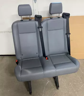 2015-2019 Ford Transit Van OEM Pewter Gray Vinyl Rear 2 Passenger Bench Seat • $499
