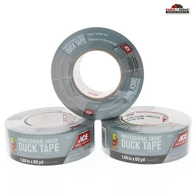 3 Rolls Duck Brand Duct Tape Heavy Duty 1.88  X 60 Yards ~ New • $34.95