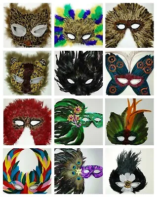 1 Dozen Elegant Decorative Venetian Masquerade Prom Party Masks  Pack 12 Pieces  • $49.99