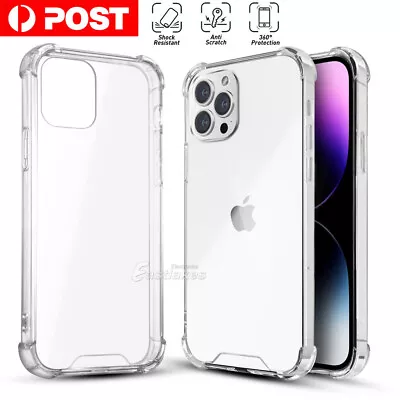 $3.95 • Buy Clear Shockproof Bumper Case Cover For IPhone 15 14 13 12 11 Pro Max XS XR Plus