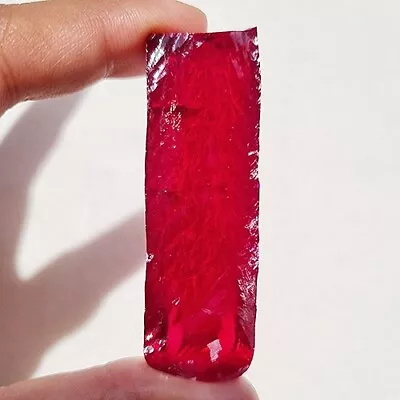 Clear 181 Ct Red Ruby Corundum Rough Lab Created Gemstone • $38.99