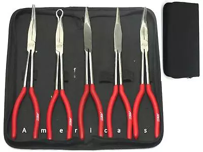 $25.95 • Buy 5 Pcs 11  Needle Nose Pliers Set Long Reach Tool Pliers