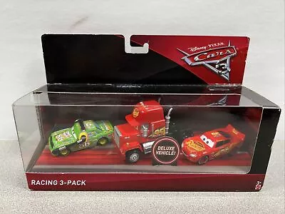 Disney Pixar Cars 3 Diecast Racing 3-Pack Lightning McQueen Mack Chick Hicks • $11.99