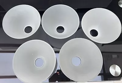 £45 • Buy 5 X Frosted Glass Lamp Shades, Bell Style, Wall/Ceiling, Wall, Used,