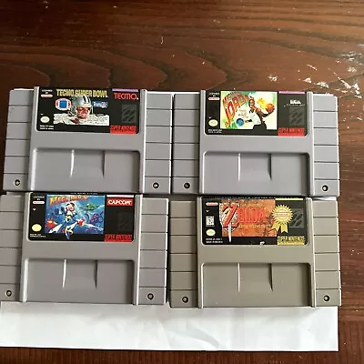 4 Good SNES Games Including Zelda And Mega Man • $10.50