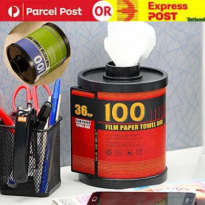 Storage Plastic Film Tissue Box Roll Paper Box Napkin Case Toilet Paper Holder • $17.22