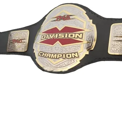 TNA X Division Wrestling Championship Original Leather Replica Belt Adult Size • $139.99