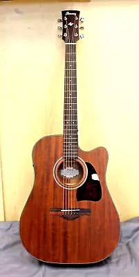 IBANEZ AW54CE Acoustic-electric Guitar - Open Pore Natural In Hard Case • $329