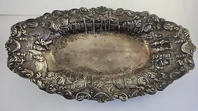 Barbour International Silver Co Quadruple Plate Dutch Scene Bread Tray 13.5   • $99.99