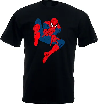 Spiderman T-Shirt Spider Superhero Shirt Spider Man Comics Tee Unisex Tee Top • £10.99