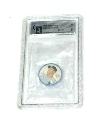  1962 Salada Coin #41 New York Yankees Mickey Mantle Graded GAI 6 Tea Junket  • $147.77