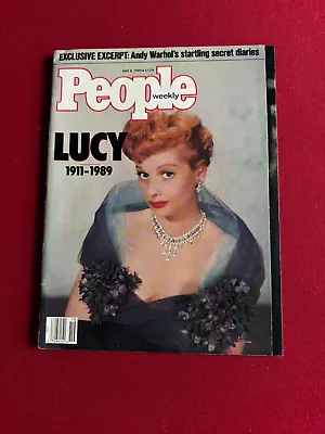 1989 Lucille Ball  People  Magazine (No Label)  Scarce  (I Love Lucy) Vintage • $39