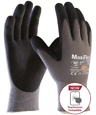 12 Pairs ATG MaxiFlex Ultimate Gloves Nitrile Foam Work Glove Breathable & Light • £45.99