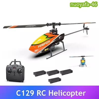 C129 2.4Ghz 6G 4CH Electronic Gyroscope Single Blade Helicopter Remote RC Drone • $65.79