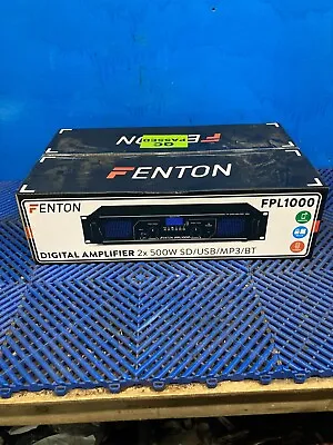 Fenton Digital Amplifier FPL1000 2x 500W SD/USB/MP3/BT • £120