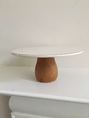 Cake Stand/Plate 8 Inch With Wooden Stand. Brand New • $20