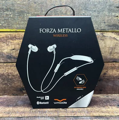 $74.99 • Buy V-MODA Forza Metallo In-Ear Bluetooth Wireless Headphones Sport Earbuds Silver