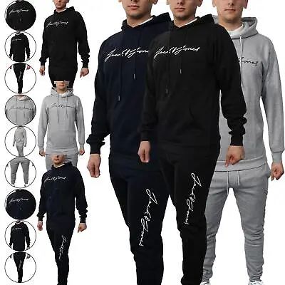 Ex-Store Mens Tracksuit Set Fleece Fashion Front Designer Hoodie Jogging Bottoms • £18.99