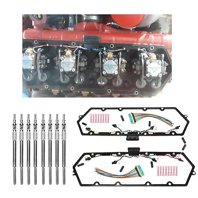 For 98-03 Ford 7.3L Powerstroke Diesel Valve Cover Gaskets Harness & 8 Glow Plug • $58.99