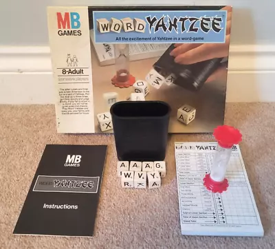 1979 Vintage MB Games Word Yahtzee. Contents Checked And Are 100% Complete • £9.99