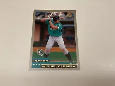 2000 Topps Traded #T40 Miguel Cabrera Rookie Card Marlins/Tigers Future HOF NM • $64.95