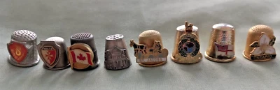£12.99 • Buy Thimbles Set Of 8 - Vintage Souvenir Collectables