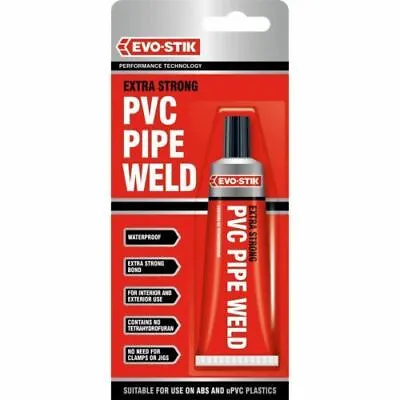 Evo-Stik PVC Pipe Weld Extra Strong Plastic UPVC ABS Adhesive Glue 50ml • £7.99