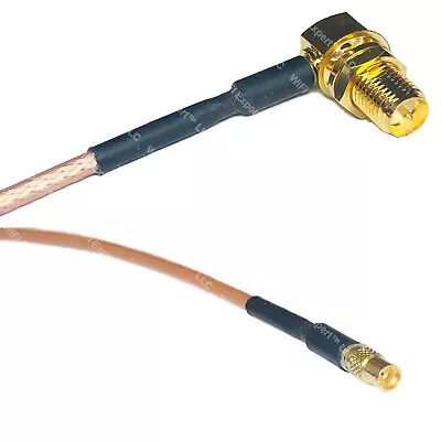 RG316 RP-SMA FEMALE ANGLE To MMCX FEMALE RF Cable Rapid-SHIP LOT • $7.99