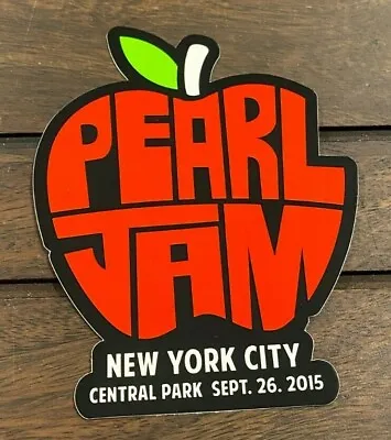 PEARL JAM - New York City 2015 Big Apple STICKER  Global Citizen Festival Nyc • $17.07