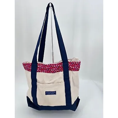 Vineyard Vines Custom Collection Canvas Tote Beach Bag TIME Mag World Flags • $32.85