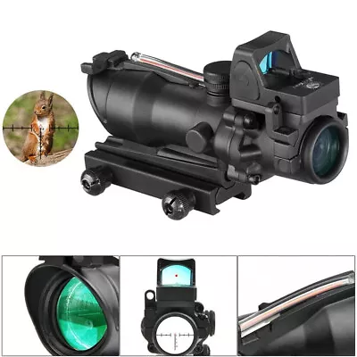 ACOG 4x32 Chevron BDC Scope Reticle Sight CHEVRON Red Fiber Optic Scope • $26