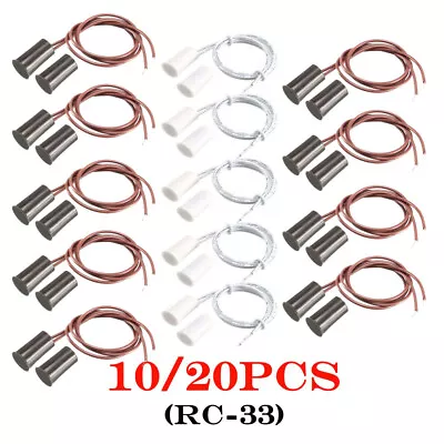 10/20Pcs RC-33 NC Recessed Wired Door Contact Sensor Alarm Magnetic Reed Switch • $15.95