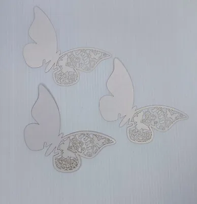 £10.50 • Buy 100 Butterfly Place Cards Wedding Guests Dinner Party Table Settings